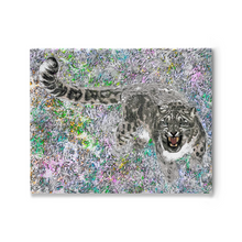 Load image into Gallery viewer, Snow Leopard Canvas Print &quot;Be Relentless&quot;
