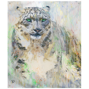 Snow Leopard Wall Tapestry "Tip Of The Spear"