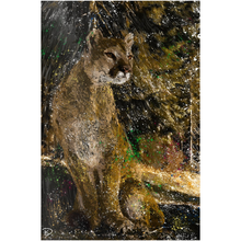 Load image into Gallery viewer, Mountain Lion Aluminum Print &quot;Patience&quot;