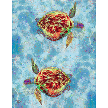 Load image into Gallery viewer, Sea Turtle Shower Curtain &quot;Sea Wisdom&quot;