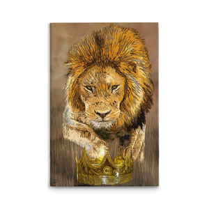 Lion Canvas Print "Protect The Crown"