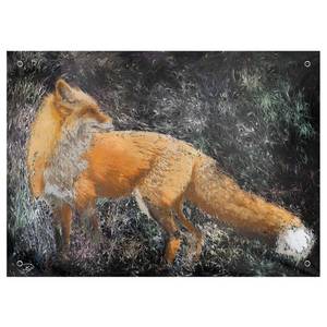 Red Fox Tapestry "Guarding The Hen House"