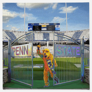 Beaver Stadium Canvas Print "Lion At The Gates"