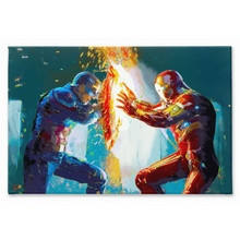Load image into Gallery viewer, Avengers Civil War Canvas Print &quot;Divide and Conquer&quot;