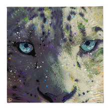 Load image into Gallery viewer, Snow Leopard Canvas Print &quot;Enjoy The Silence&quot;