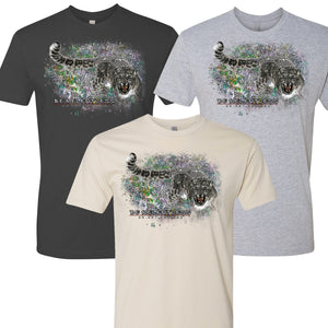 Snow Leopard Unisex T-shirt "Be Relentless"