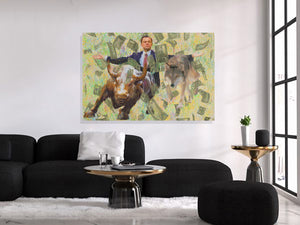 Wolf Of Wall Street Canvas Print "Everything"