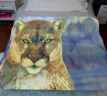Load image into Gallery viewer, Nittany Lion Throw Blanket &quot;Lion Paw&quot;
