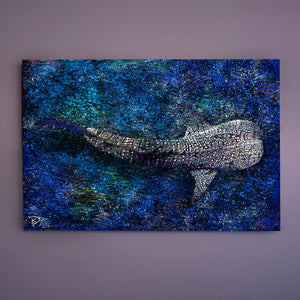 Whale Shark Canvas Print "Solitary Soul"