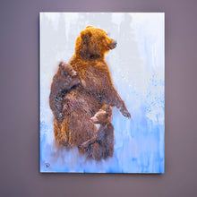 Load image into Gallery viewer, Grizzly Bear Canvas Print &quot;Mama Bear&quot;