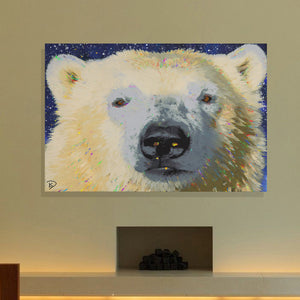 Polar Bear Canvas Print "Mind Over Matter"