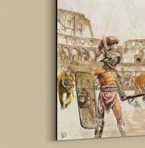 Man In The Arena Canvas Print