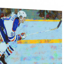 Load image into Gallery viewer, Wayne Gretzky Canvas Print &quot;Number 99&quot;