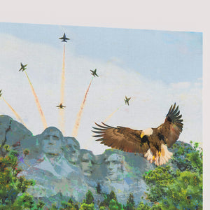 Blue Angels Canvas Print "Rock, Flag, and Eagle"