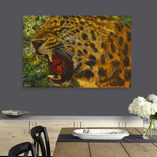 Load image into Gallery viewer, Jaguar Canvas Print &quot;Rebel Yell&quot;