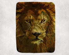 Load image into Gallery viewer, Lion Throw Blanket &quot;Lion No Doubt&quot;
