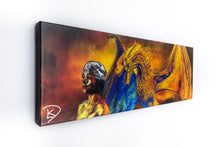 Load image into Gallery viewer, Dragon Panoramic Canvas Print &quot;Thrones Dragon&quot;