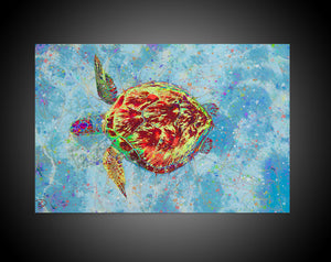Sea Turtle Canvas Print "Sea Wisdom"