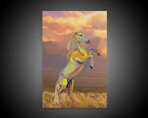 Stallion Canvas Print "Silver Stallion"