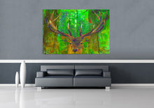 Load image into Gallery viewer, Deer Canvas Print &quot;Red Stag Rival&quot;