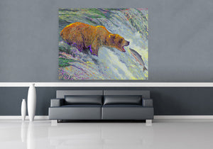 Grizzly Bear Canvas Print "I Am Montana"