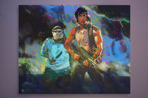 Danny Devito Rambo Canvas Print "They Drew First Blood"