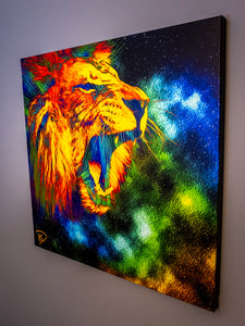 Lion Space Canvas Print Square "Lion Space"