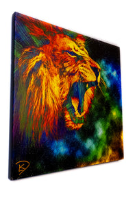Lion Space Canvas Print Square "Lion Space"
