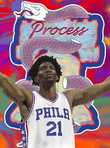 Joel Embiid Canvas Print "The Process"