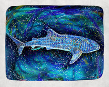 Load image into Gallery viewer, Whale Shark Throw Blanket &quot;Whale Shark&quot;