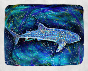 Whale Shark Throw Blanket "Whale Shark"