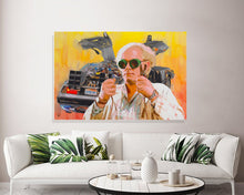 Load image into Gallery viewer, Back To The Future Canvas Print Doc Brown &quot;Ready&quot;