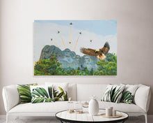 Load image into Gallery viewer, Blue Angels Canvas Print &quot;Rock, Flag, and Eagle&quot;
