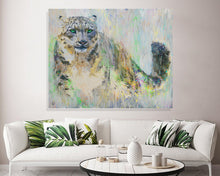 Load image into Gallery viewer, Snow Leopard Canvas Print &quot;Tip Of The Spear&quot;
