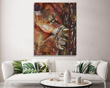 Load image into Gallery viewer, Mountain Lion Claws Canvas Print &quot;Iron Sharpens Iron&quot;