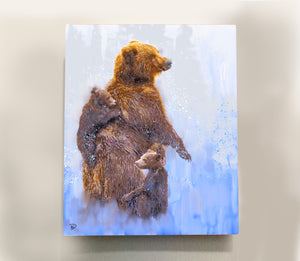 Grizzly Bear Aluminum Print "Mama Bear"