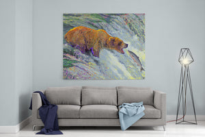 Grizzly Bear Canvas Print "I Am Montana"