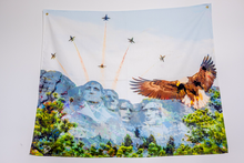 Load image into Gallery viewer, Blue Angels Tapestry &quot;Rock, Flag, and Eagle&quot;
