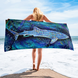 Whale Shark Beach Towel "Whale Shark"