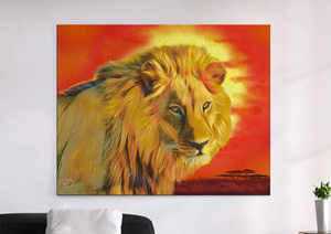 Lion Wall Art Lion King Canvas Wall Art