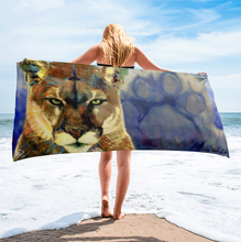 Load image into Gallery viewer, Nittany Lion Beach Towel &quot;Lion Paw&quot;