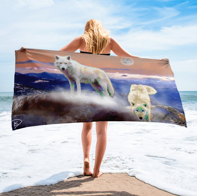 Wolf Beach Towel 