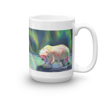 Load image into Gallery viewer, Polar Bear Coffee Mug &quot;Polar Lights&quot;