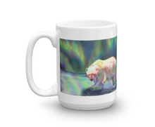 Load image into Gallery viewer, Polar Bear Coffee Mug &quot;Polar Lights&quot;