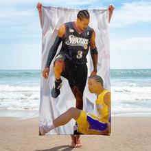 Load image into Gallery viewer, Allen Iverson Beach Towel &quot;Iverson Stepover&quot;