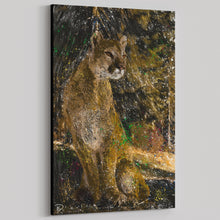 Load image into Gallery viewer, Mountain Lion Canvas Print &quot;Patience&quot;