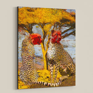 Cheetah Canvas Print "War Paint"