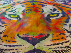 Abstract Tiger Throw Blanket
