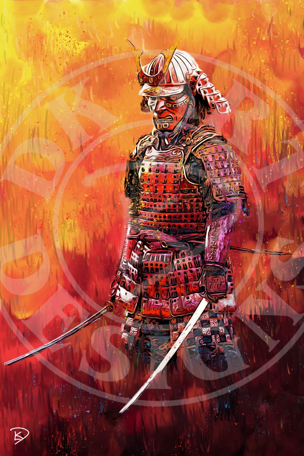 Samurai Armour Digital Painting 