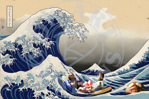 Great Wave Rum Ham Digital Painting